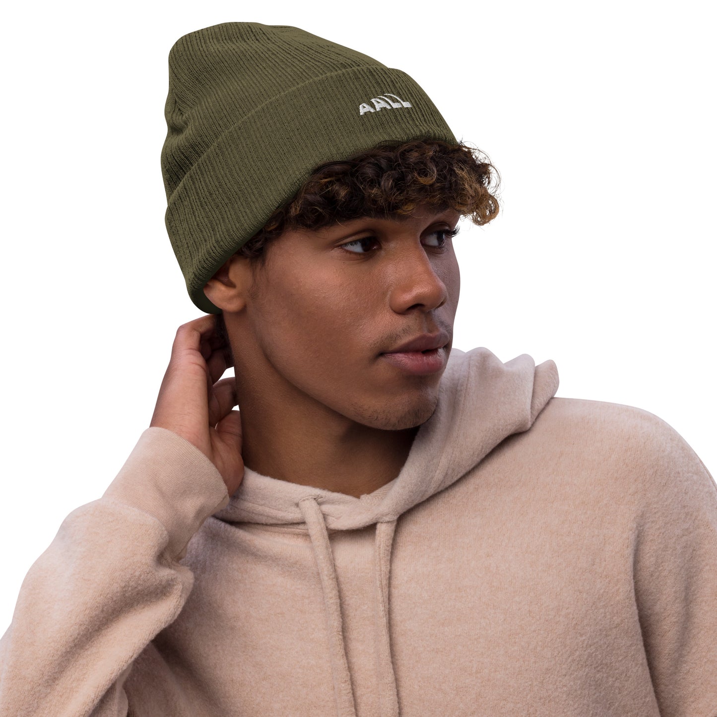 Ribbed knit beanie