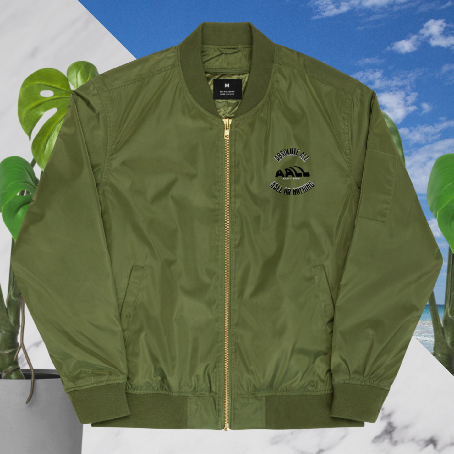 Premium recycled bomber jacket