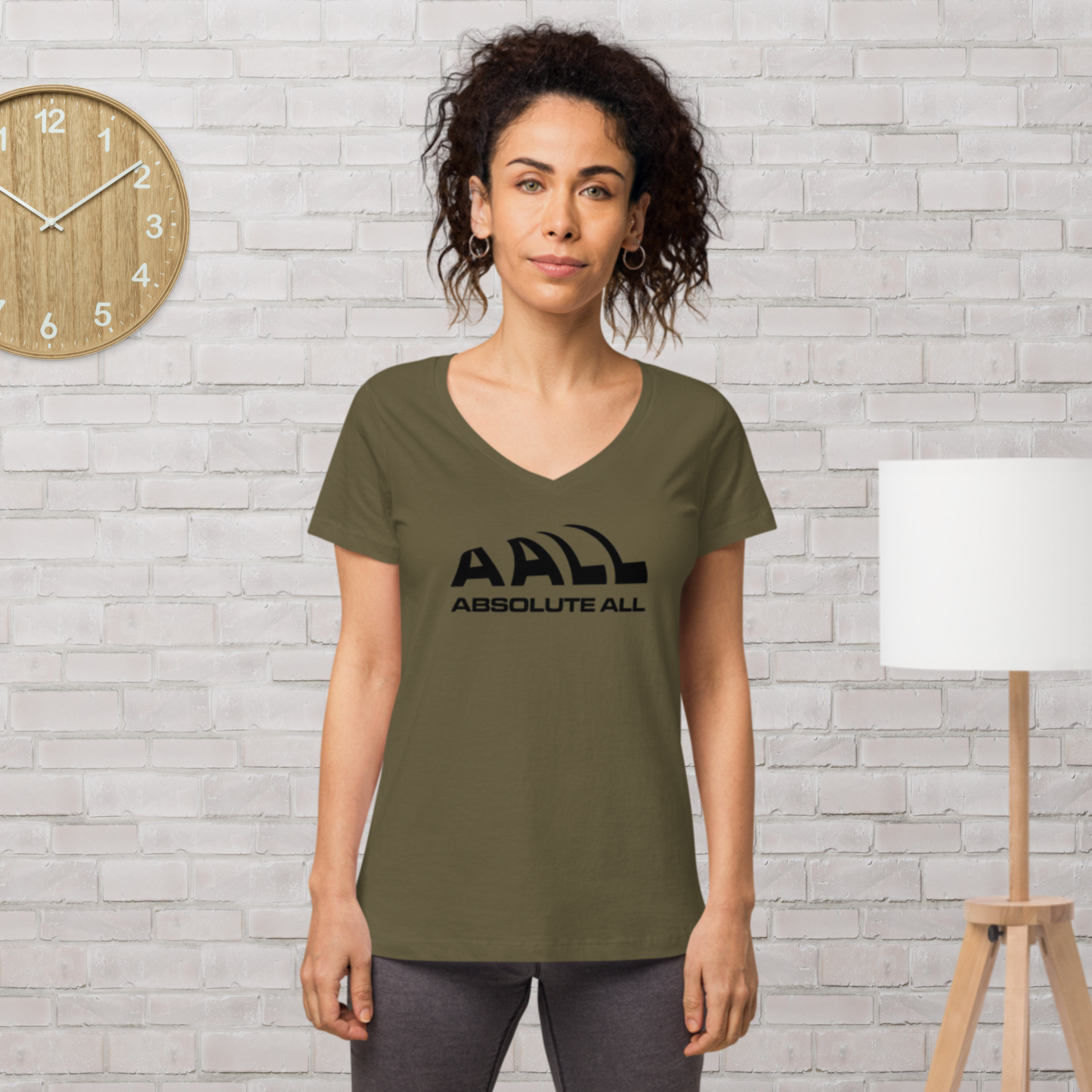 Women’s fitted v-neck t-shirt