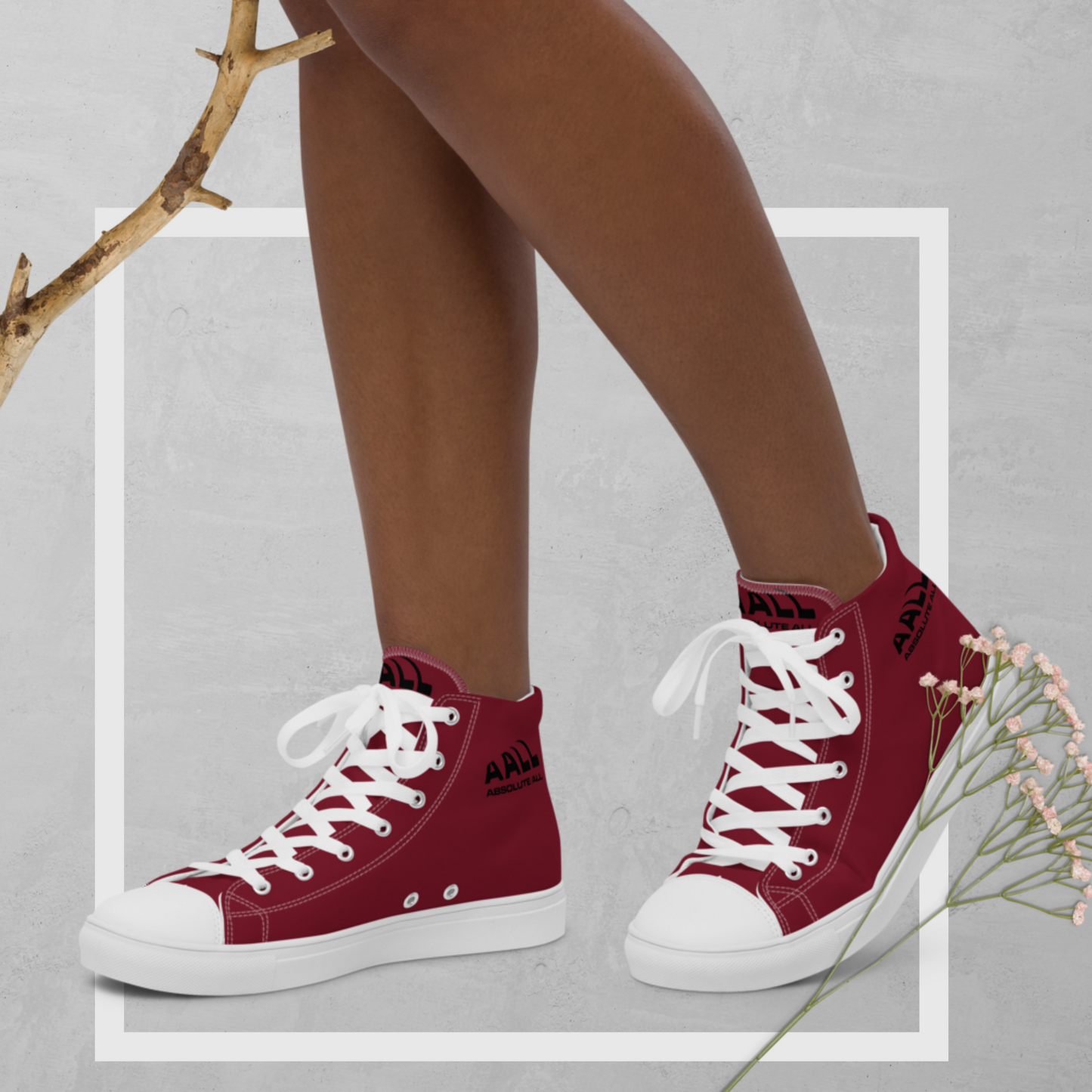 Women’s high top canvas shoes