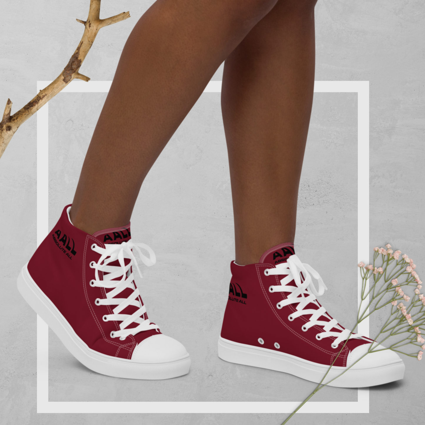 Women’s high top canvas shoes